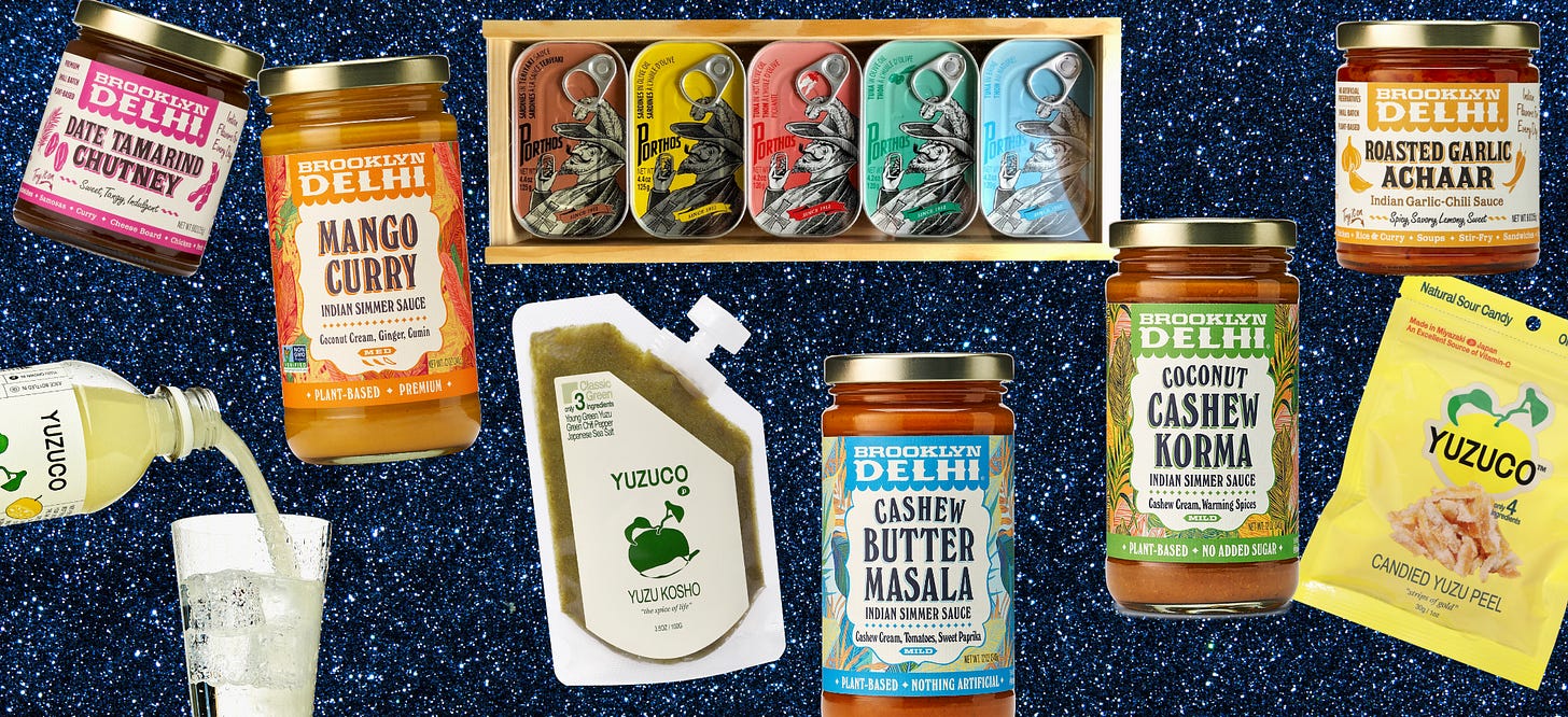 Assorted pantry items.