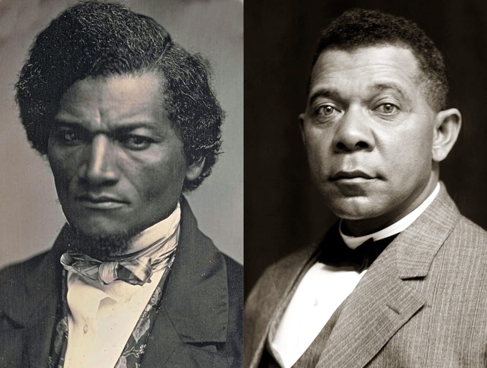 pictures of frederick douglass and booker t washington