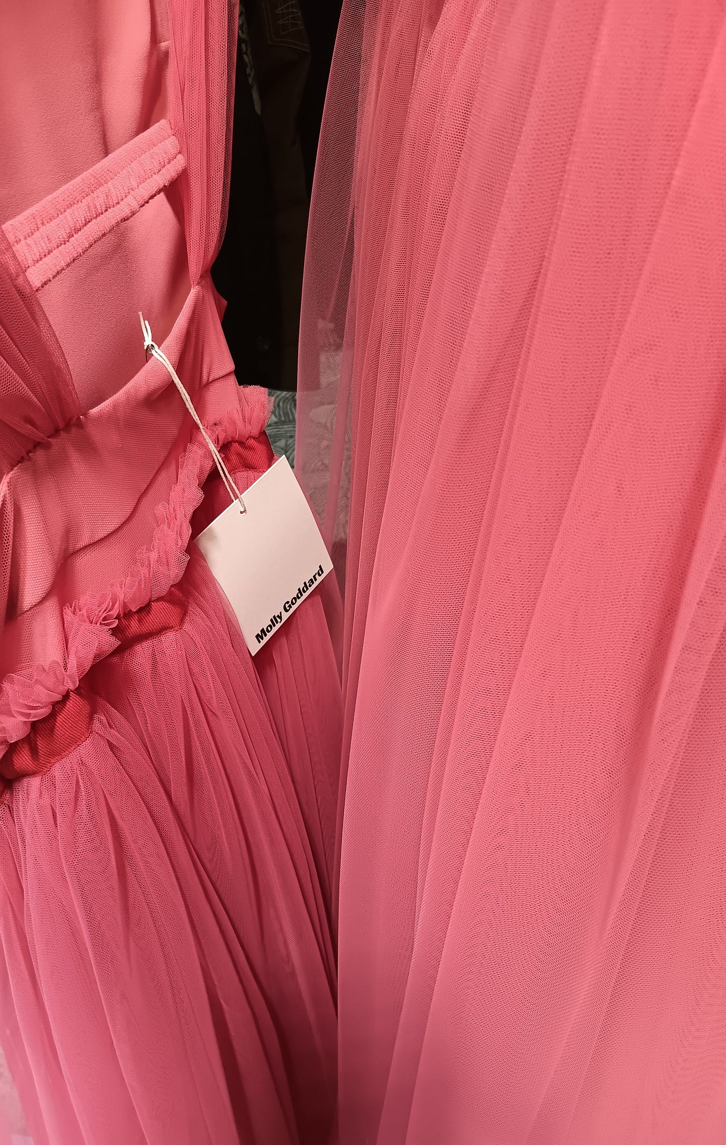 strapless open back dress ShaZaib | Embroidered Organza Readymade | SZ190 (Pink) main image 0
