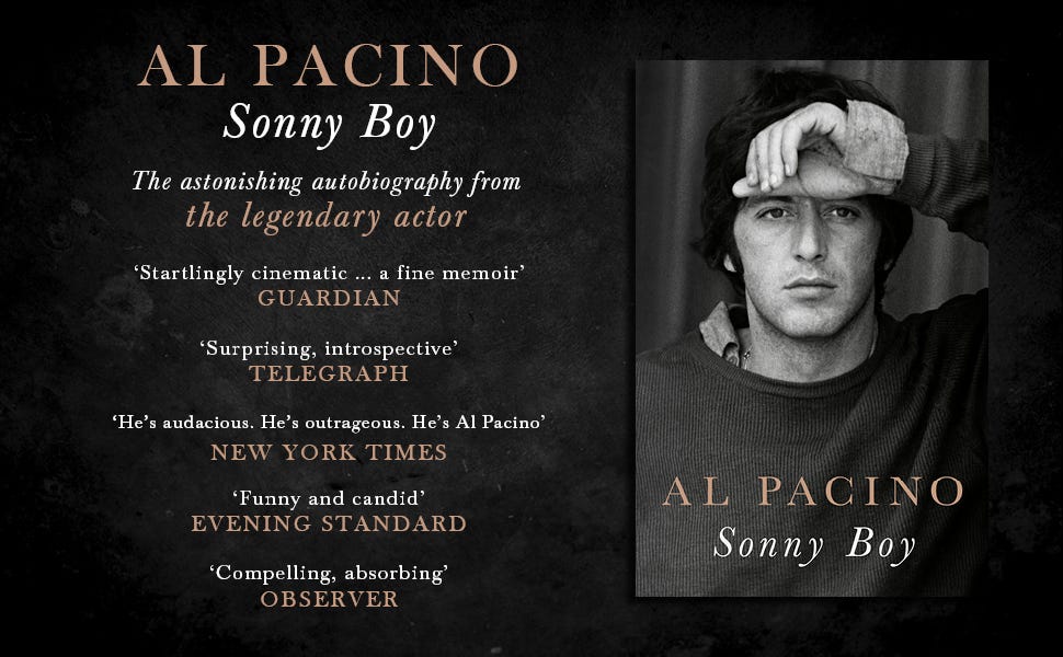 Sonny Boy: The astonishing autobiography from the legendary Godfather actor  and film icon : Pacino, Al: Amazon.co.uk: Books