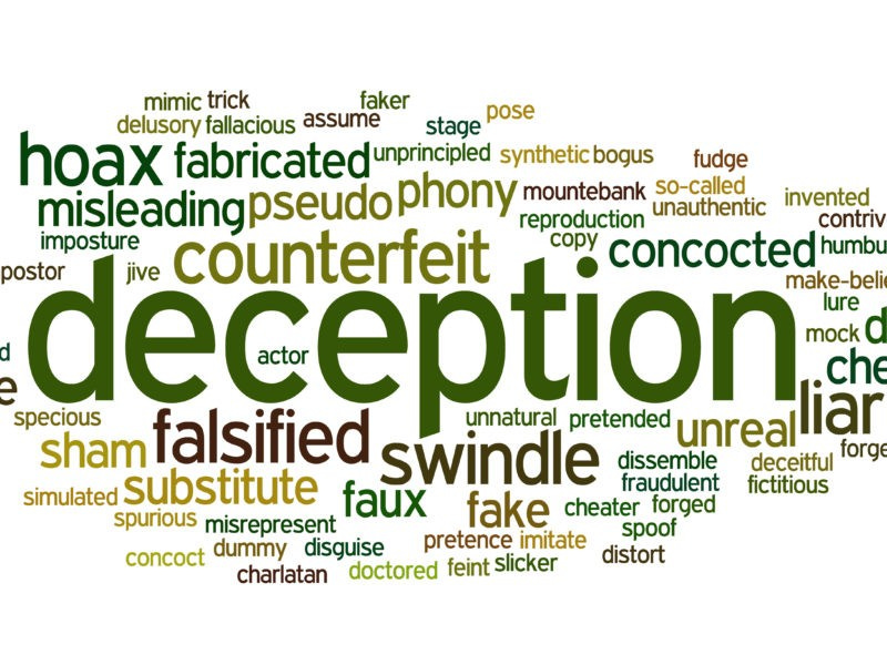 What is deception and how do we know if we are being deceived?