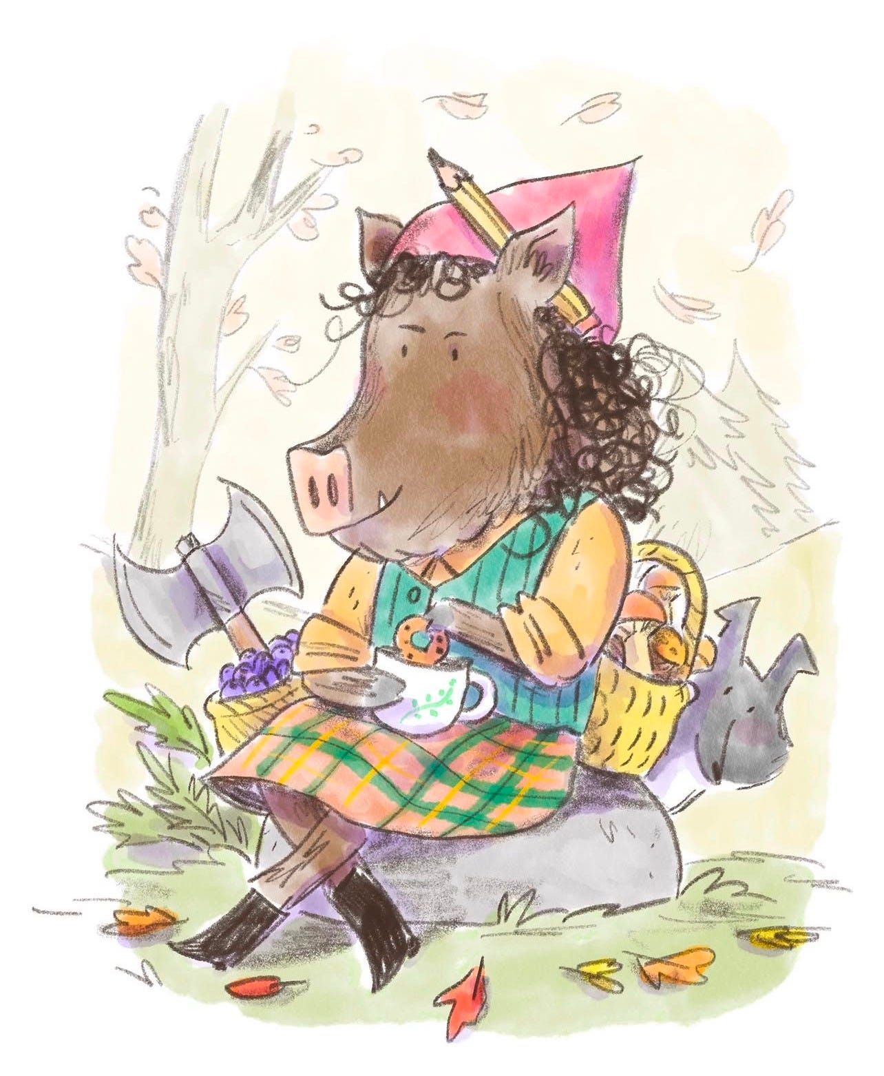 boar illustration by miriam serafin boar illustration by miriam serafin