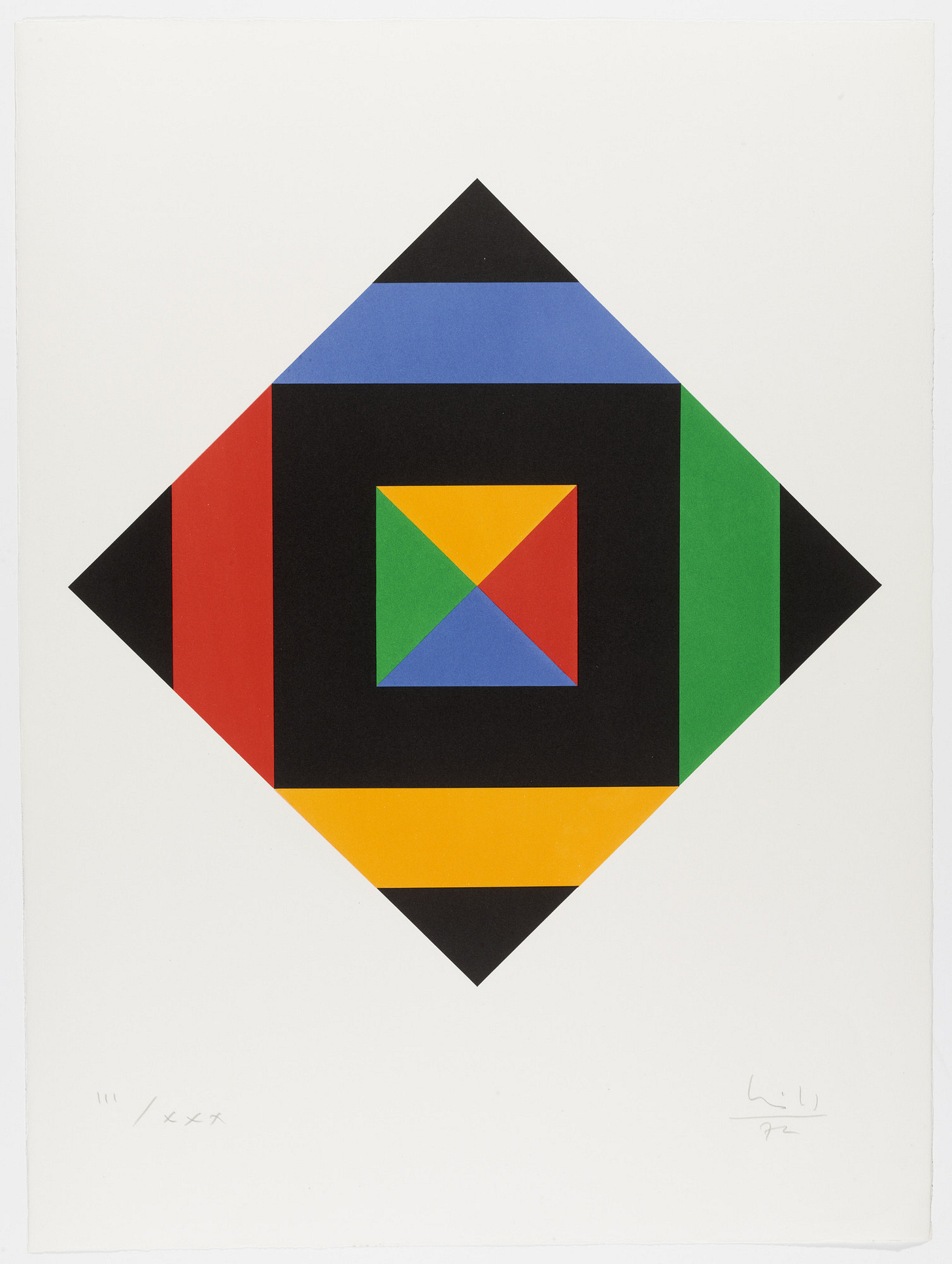 Max Bill, Homage to Picasso (Hommage à Picasso) from Homage to Picasso (Hommage à Picasso), (lithograph), Propyläen-Verlag, Berlin, 1972, published 1973, Printed by Erker-Presse, St. Gallen, Edition of 30 [MoMA, New York, NY. © Estate of Max Bill / ARS, New York / ProLitteris, Zürich]