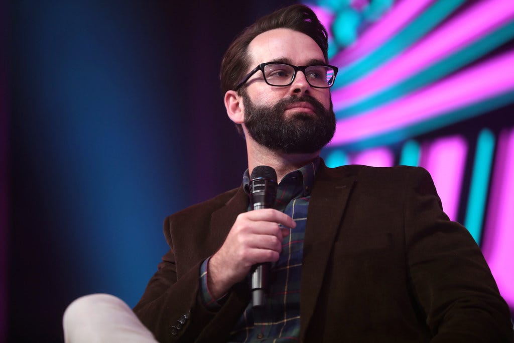 Matt Walsh | Matt Walsh speaking with attendees at the 2022 … | Flickr
