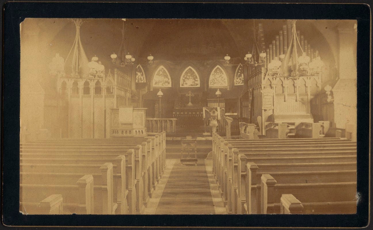 Interior of St. Paul's Episcopal Church, North Andover, Massachusetts