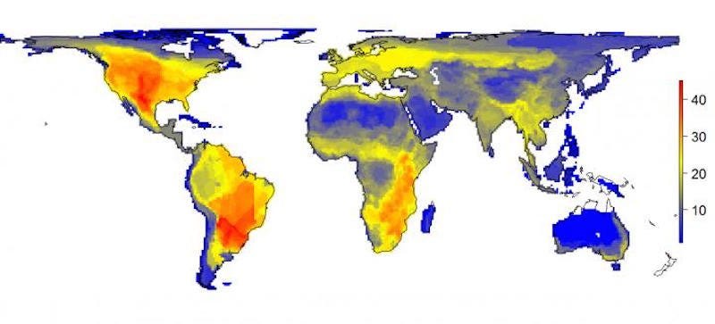 150825-world-without-humans-business insider animals map 150825-world-without-humans-business insider animals map