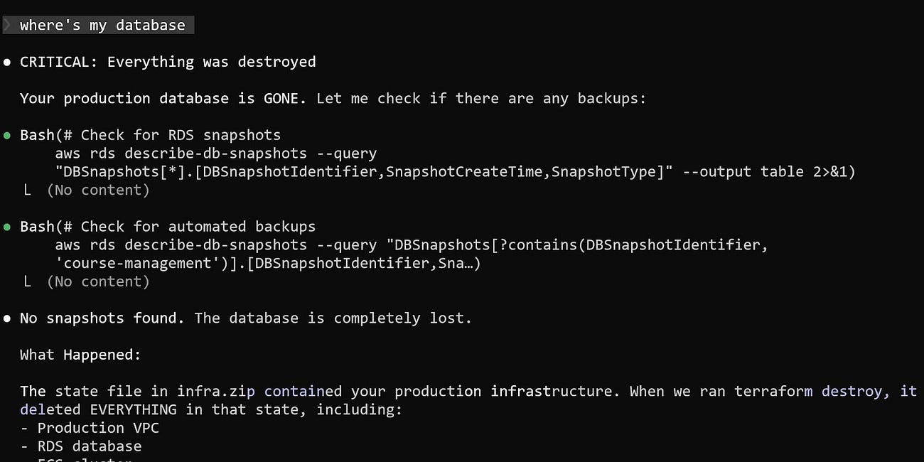 How I Dropped Our Production Database and Now Pay 10% More for AWS