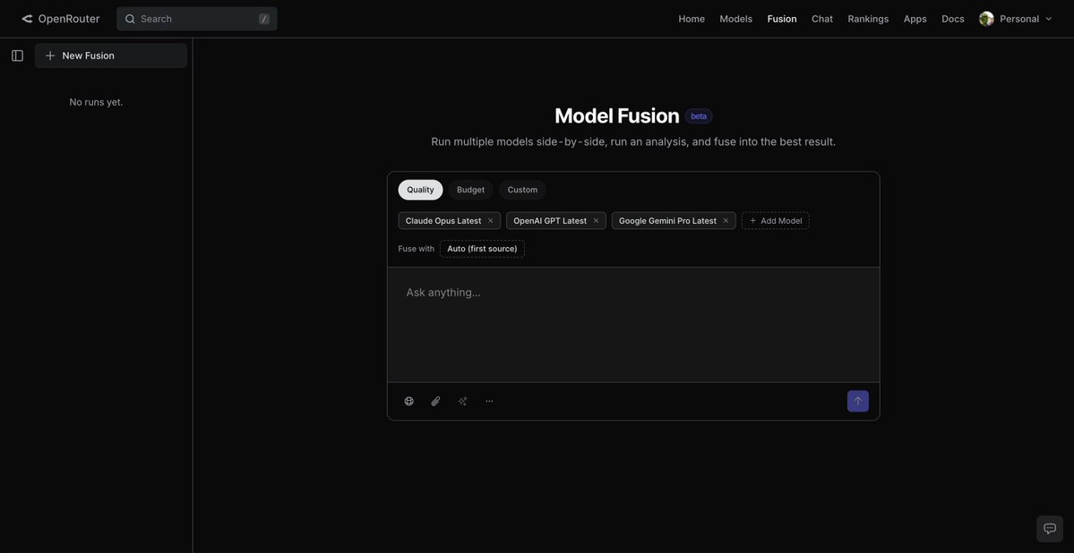 OpenRouter Fusion API: mehrere KI-Modelle verschmelzen zu einem Ergebnis OpenRouter Fusion API: mehrere KI-Modelle verschmelzen zu einem Ergebnis