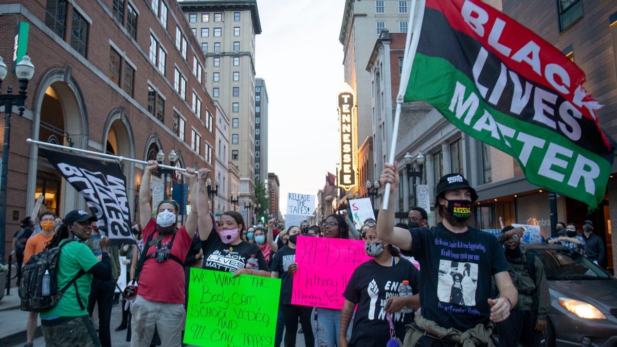 BLM march through Downtown Knoxville