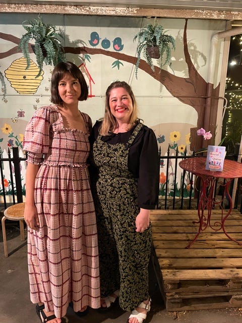 A photo of Kay and Rhiannon Wilde at the Sunshine Coast launch for Social Queue