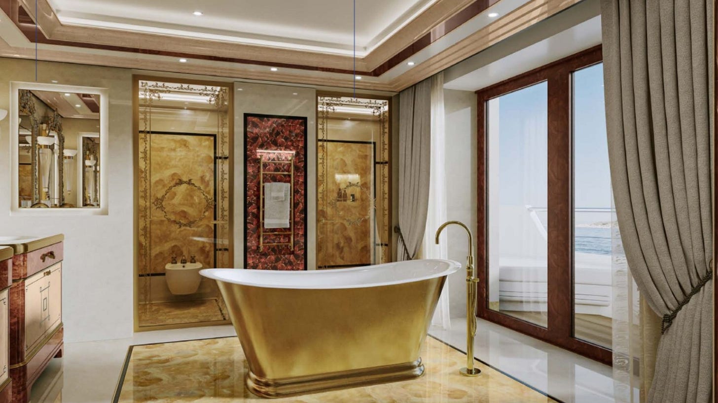 Inside Vladimir Putin's refurbished £100m megayacht including gold ...