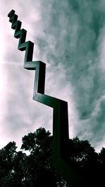 Giant zig zag sculpture