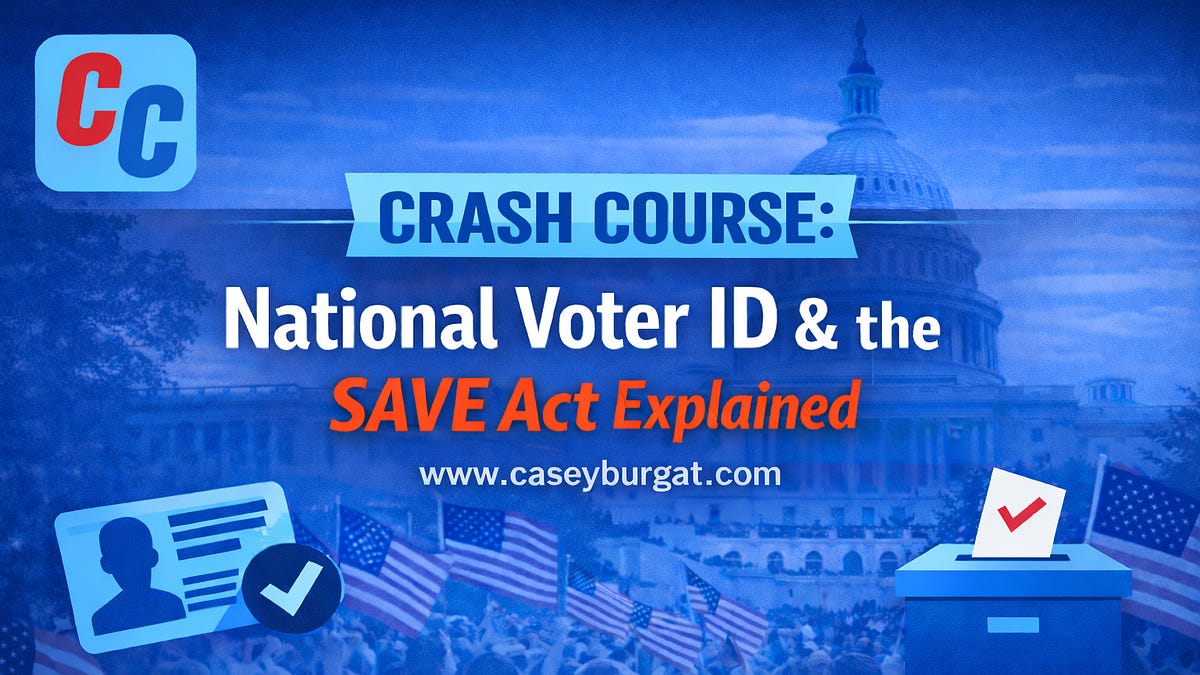 The SAVE Act and National Voter ID: A Quick Explainer