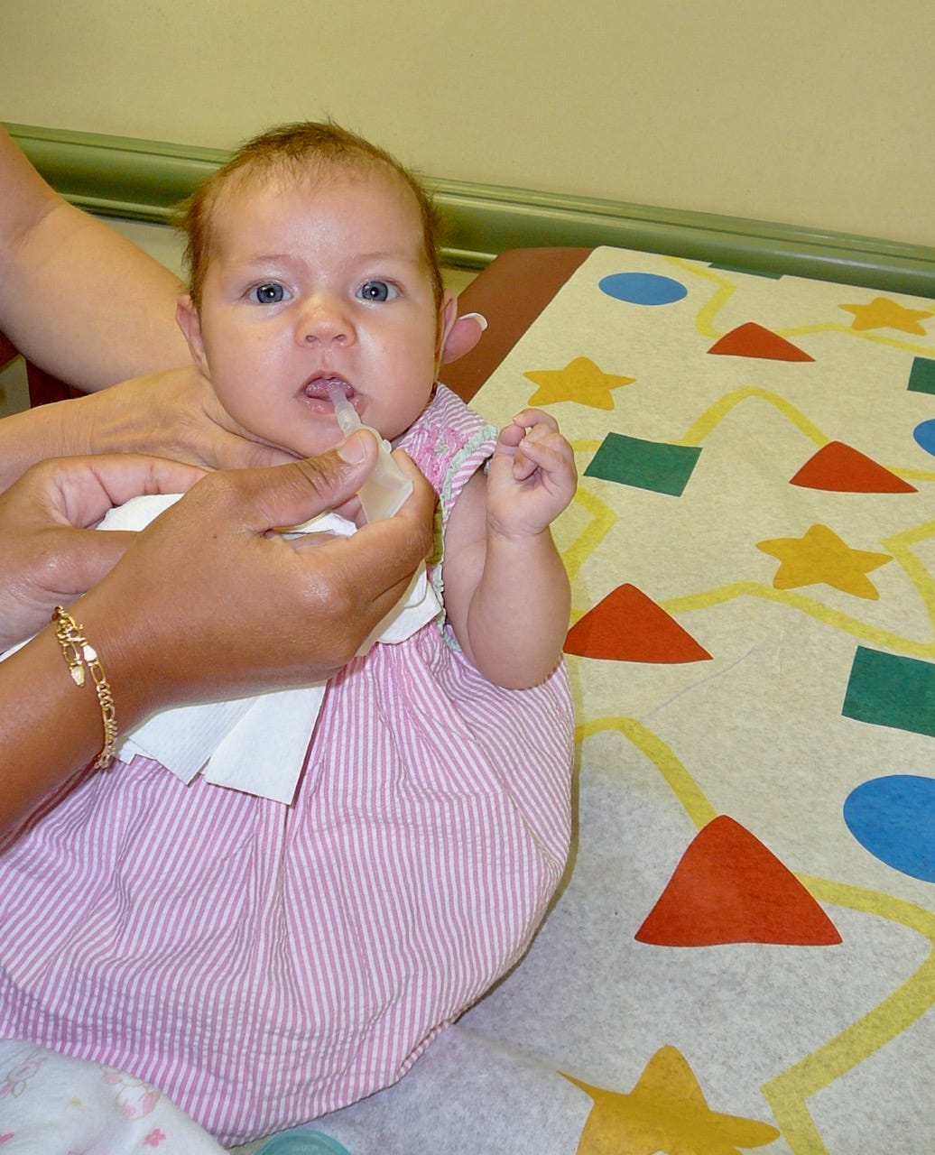 My own little girl got all of her vaccines when she was two months old.