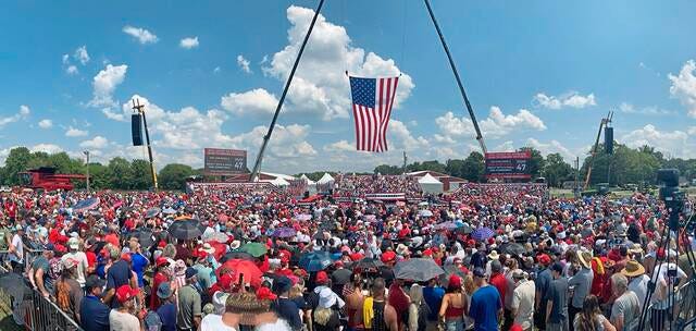 Trump draws thousands to Butler County rally ahead of GOP convention |  TribLIVE.com