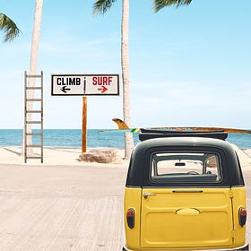 🏄‍♀️ Not 🧗‍♀️: Why New Grads Should Surf, Not Climb