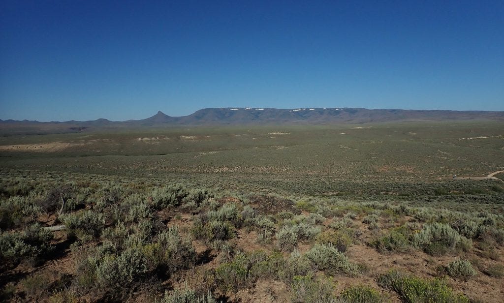Sage Brush Sea in the Great Basin in southeastern Oregon. Under threat from proposed lithium mining. Sage Brush Sea in the Great Basin in southeastern Oregon. Under threat from proposed lithium mining.