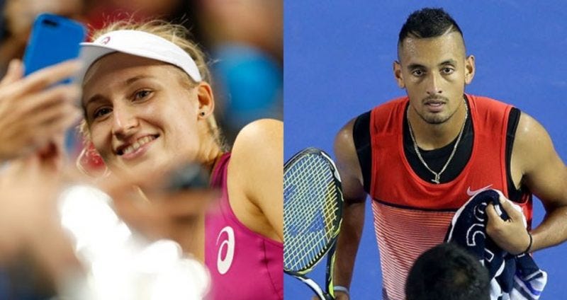 Nick Kyrgios, Daria Gavrilova look good to win homan cup 2017 Nick Kyrgios, Daria Gavrilova look good to win homan cup 2017