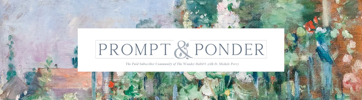 Prompt and Ponder name banner