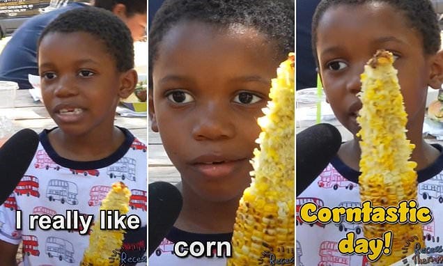 Little boy who is obsessed with CORN goes viral as video of him with corn is remixed into a SONG | Daily Mail Online Little boy who is obsessed with CORN goes viral as video of him with corn is remixed into a SONG | Daily Mail Online