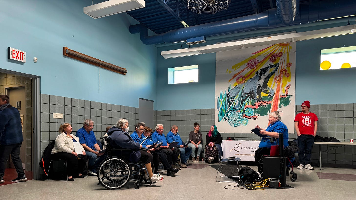 Choral singers participate in the Beasley Springfest on May 3, 2026 at Simone Hall in Ward 2 (this event was supported by a Ward 2 Community Grant)