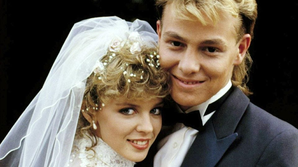 Scott and Charlene's iconic Neighbours wedding celebrates 35 years