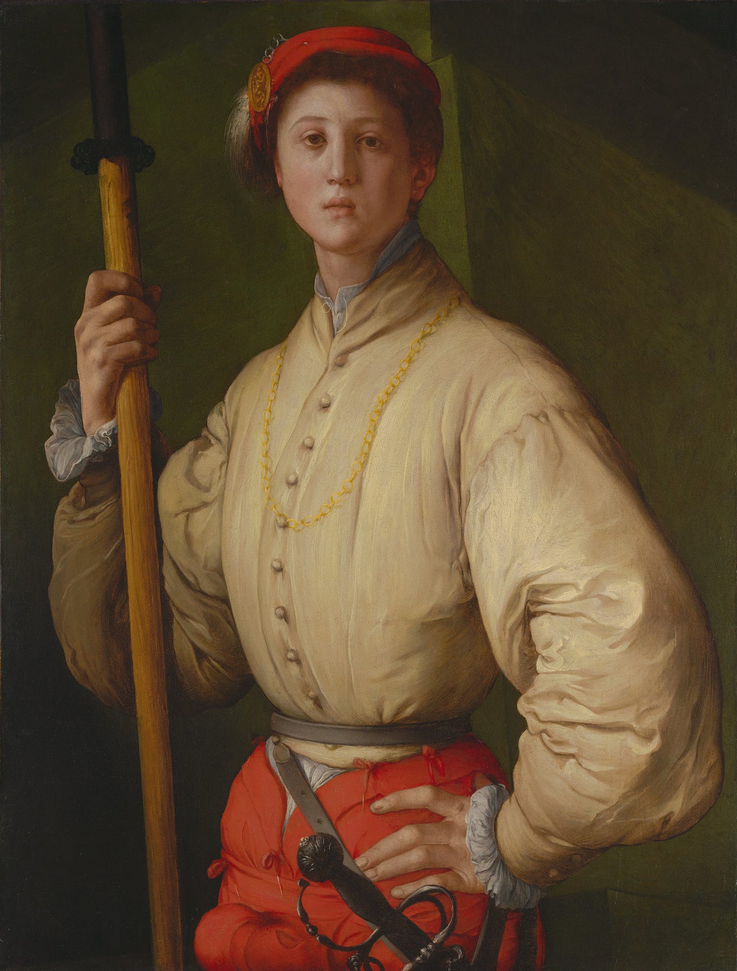 Portrait of a Halberdier by Jacopo Pontormo Portrait of a Halberdier by Jacopo Pontormo