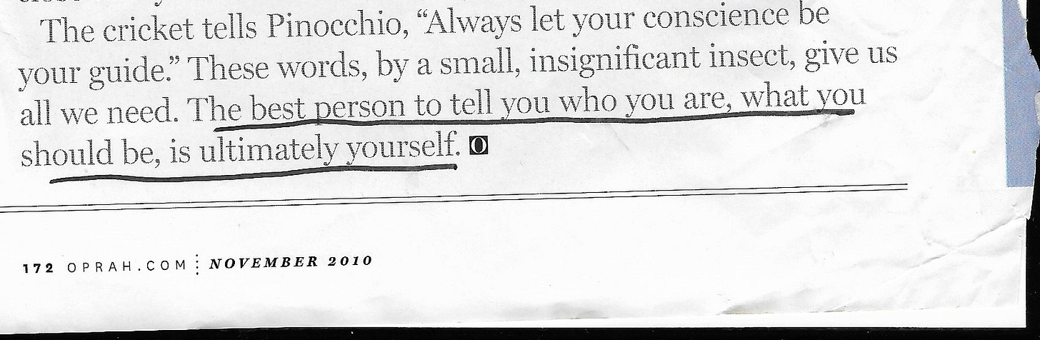 Oprah Magazine, quote by Patti Smith