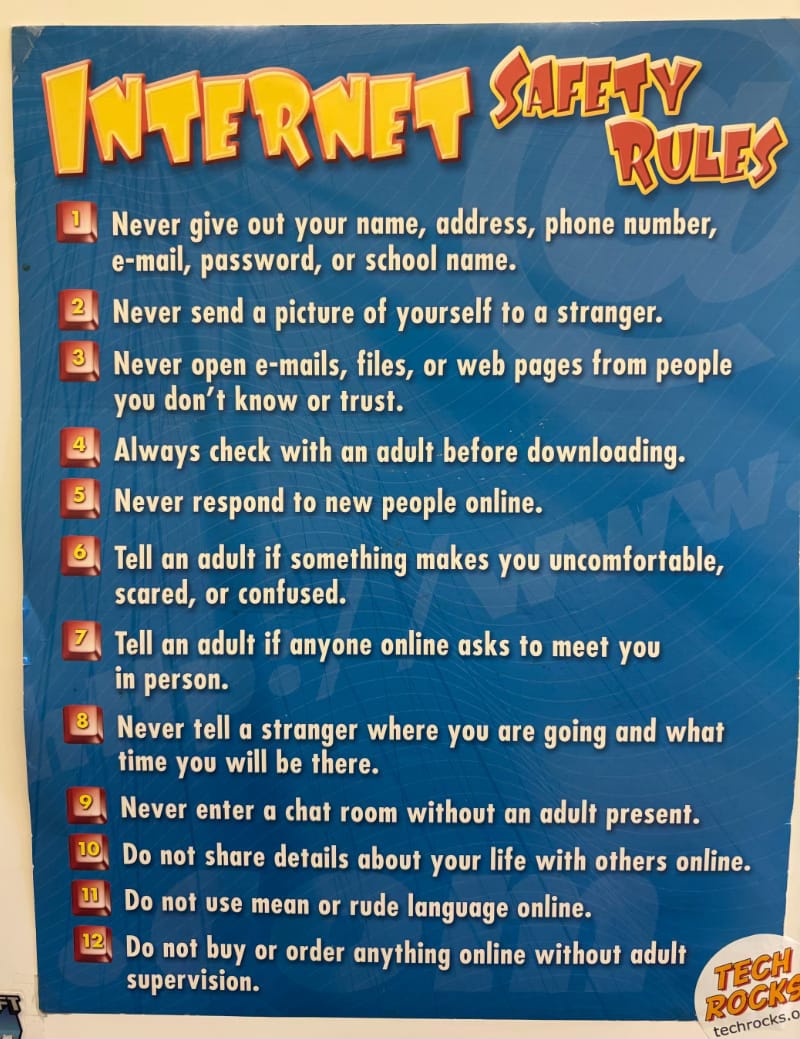 Internet safety rules. Internet safety rules.