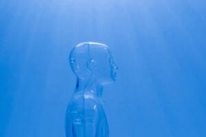 an abstract ai figure