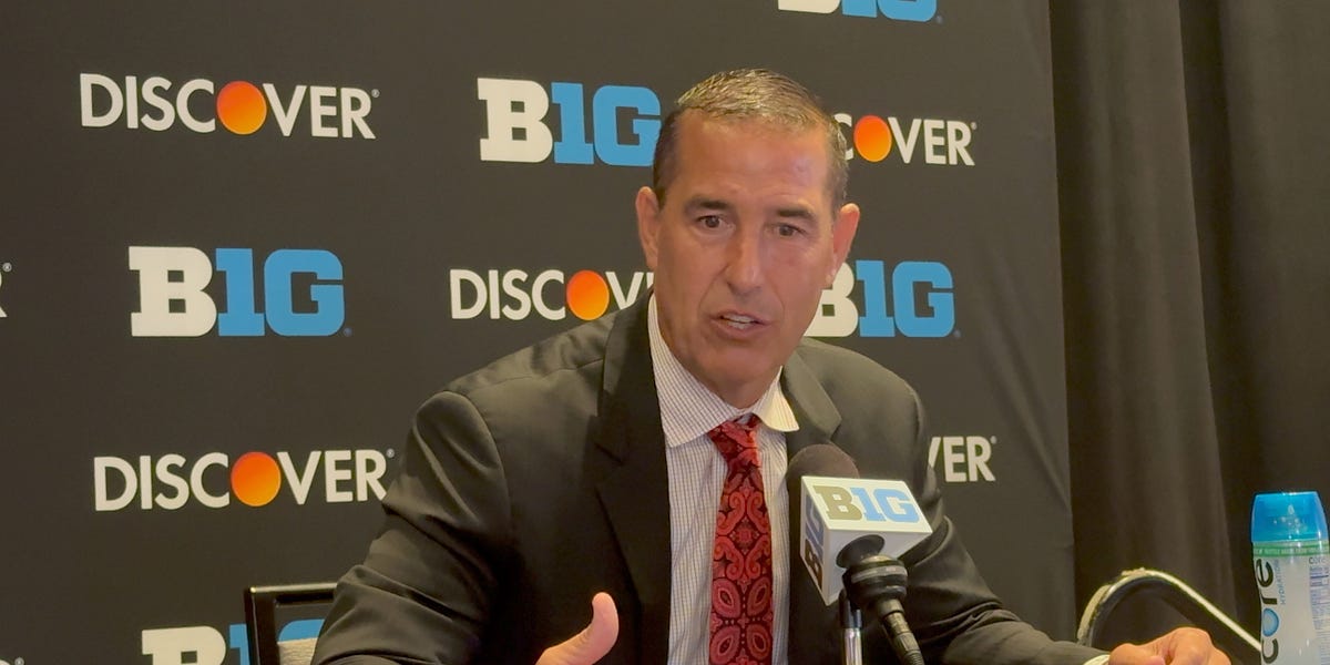 Wisconsin football's Luke Fickell during Big Ten Media Days