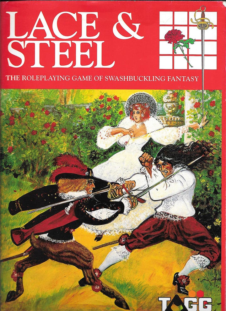 Cover for Castle Falkenstein, The Deck of Fate, Lace and Steel, and Action Cards