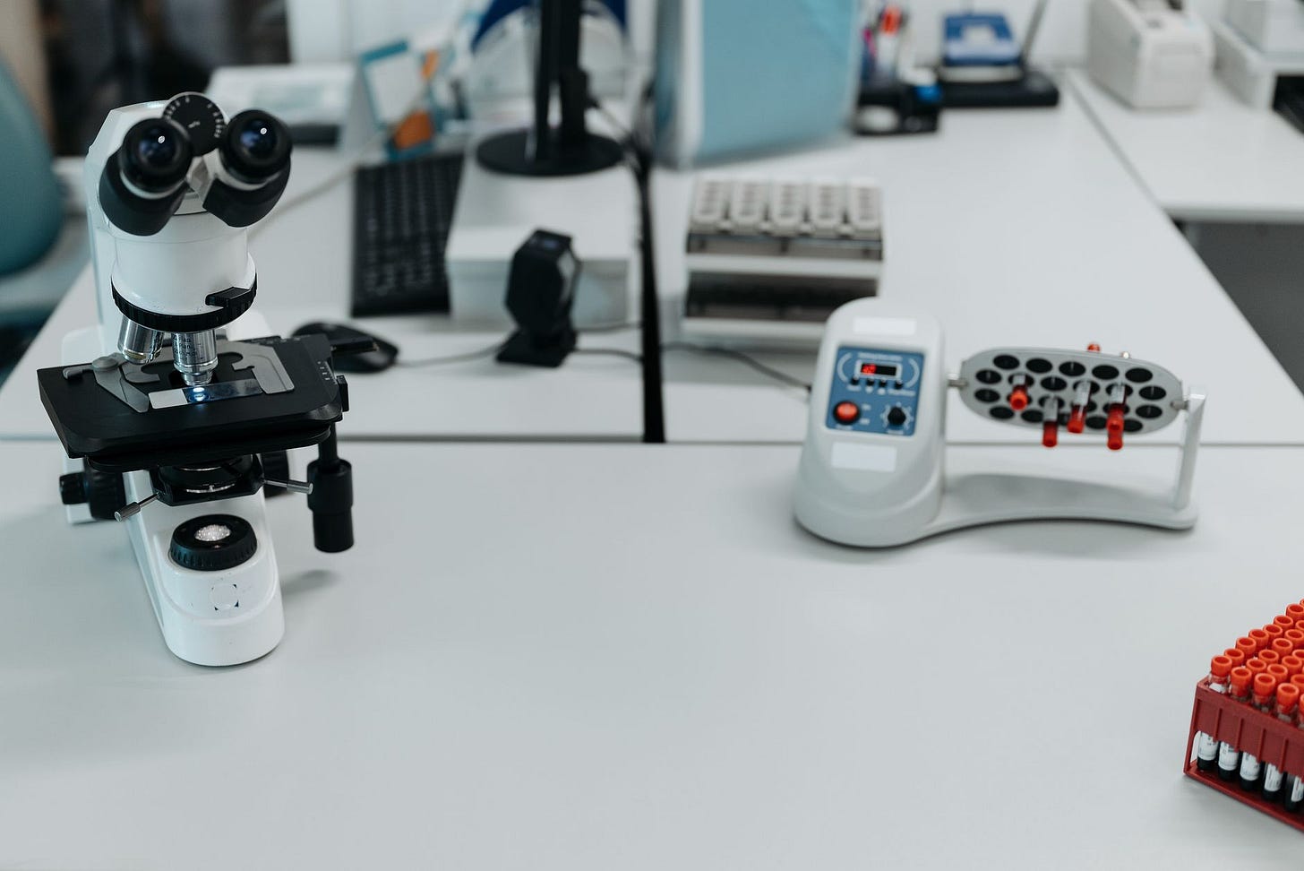 Photo by Pavel Danilyuk on Pexels A well-equipped laboratory with a microscope and vials ready for analysis. (stock photo)