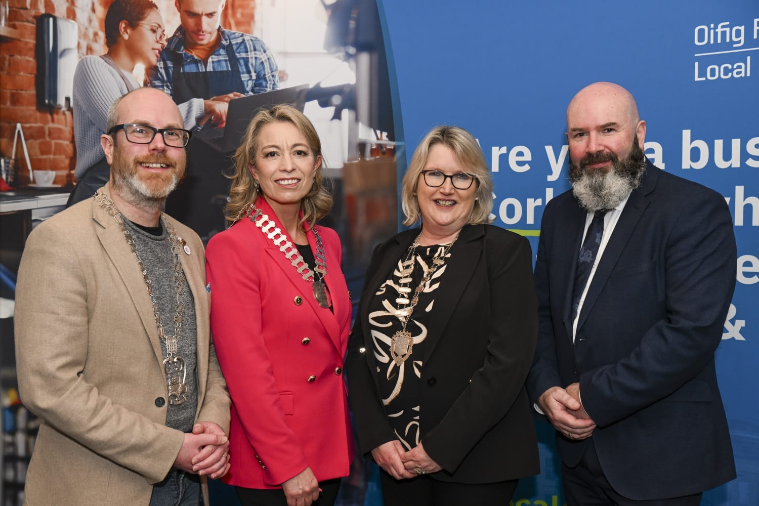 A photograph of Oliver Moran, Susana Marambio, Emer Cassidy and Niall O'Keeffee.