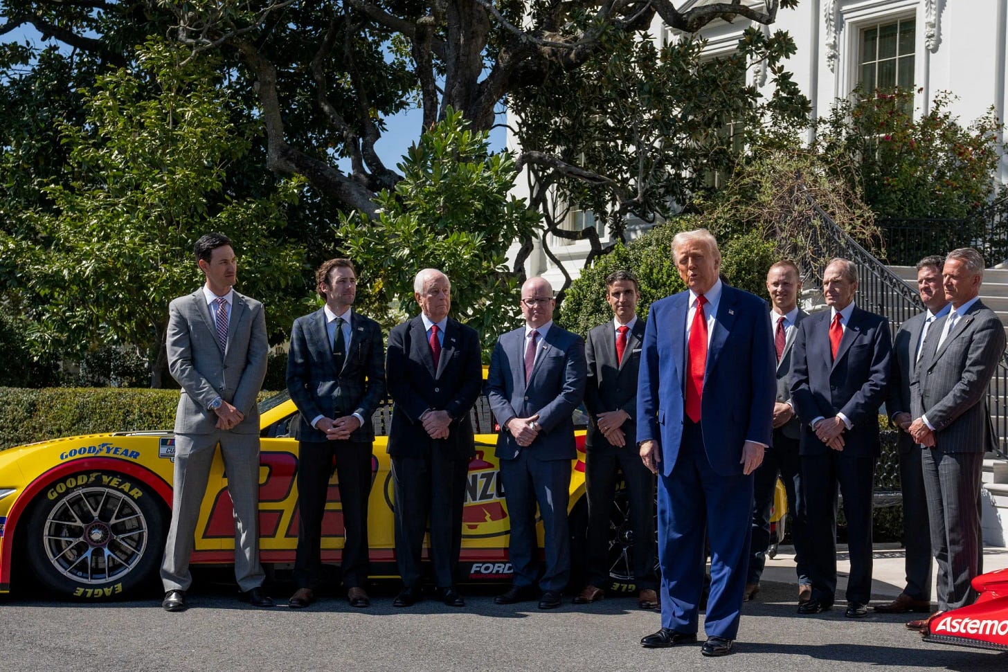 President Trump Greets Racing Champions At White House President Trump Greets Racing Champions At White House