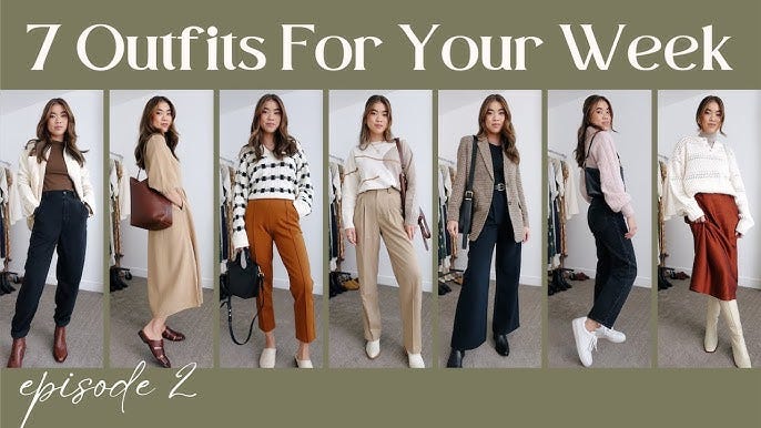 7 Outfits For Your Week Episode 1 | What to wear to work, weekend outfits,  pre fall office outfits - YouTube