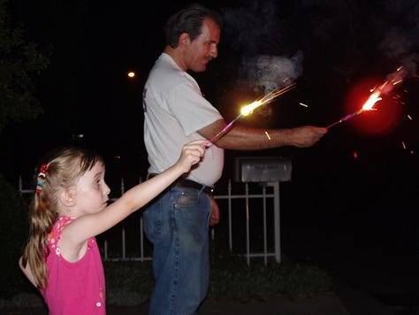From Neighbor Field to the front yard, we had fireworks in 2005