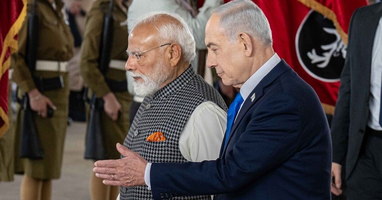 Modi's visit highlights deepening bond and Netanyahu's 'hexagon' vision -  JNS.org