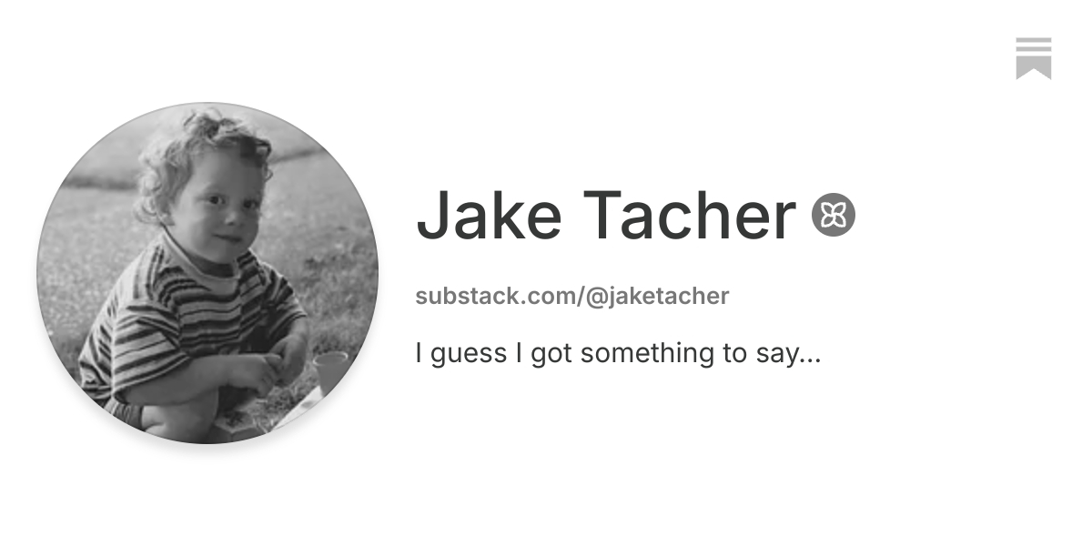 Jake Tacher | Substack