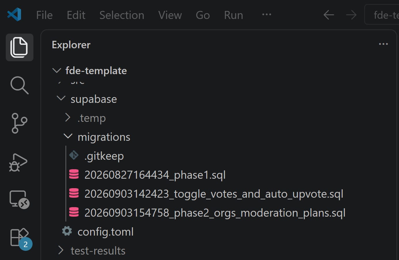 supabase/migrations with the Phase 1, votes, and Phase 2 scripts supabase/migrations with the Phase 1, votes, and Phase 2 scripts