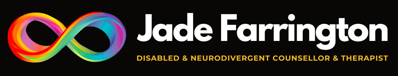 Jade Farrington Disabled & Neurodivergent Counsellor & Therapist