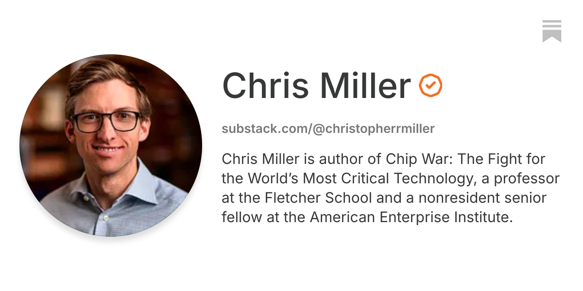 Chris Miller | Substack