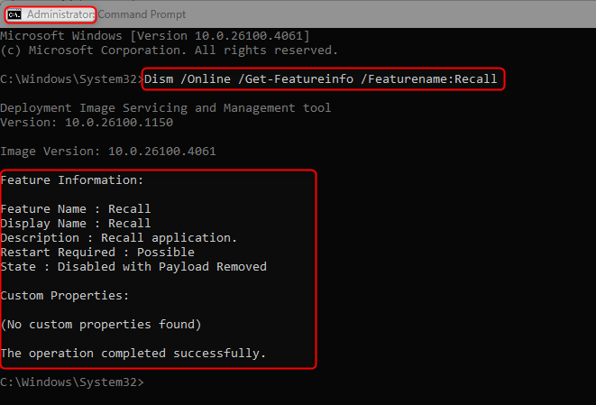 Recall Command How To - Search & Disable Microsoft Recall Using DISM Commands