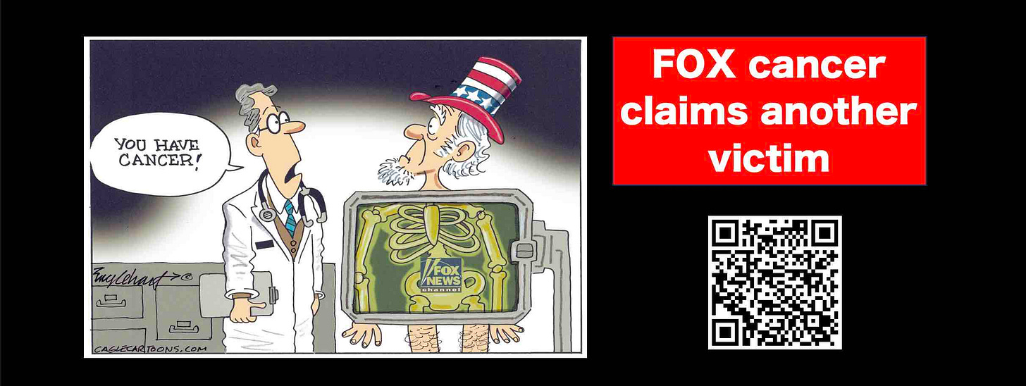 FOX cancer claims another victim with its conspiracy theories