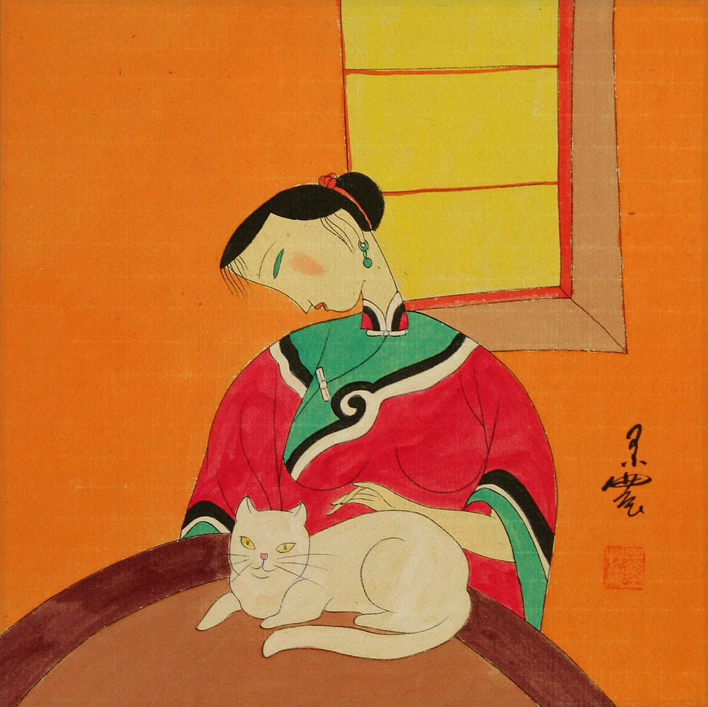 Chinese Woman | Abstract Modern Painting | Mo Nong Chinese Woman | Abstract Modern Painting | Mo Nong