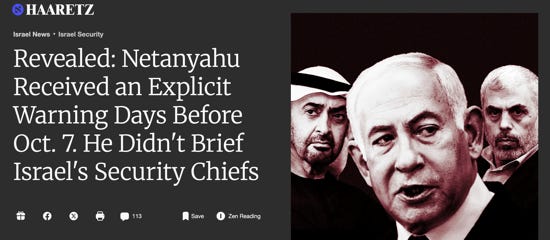 A screenshot of a Haaretz article with the headline, 