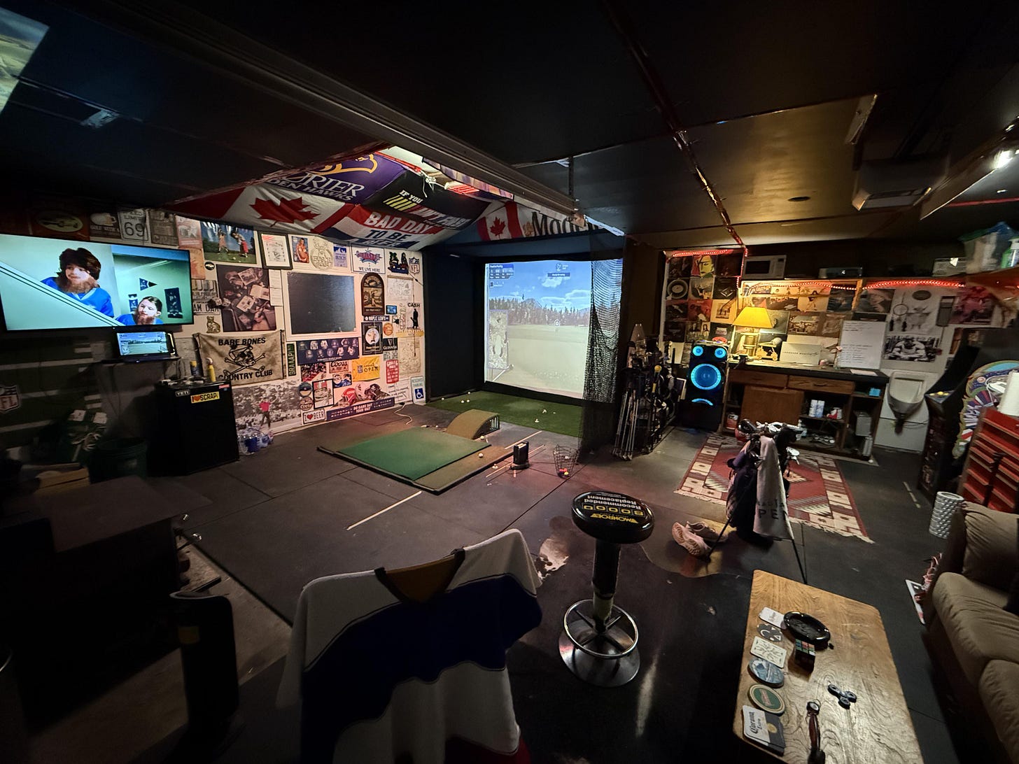 r/golf - Simulator/Man Cave Finished!