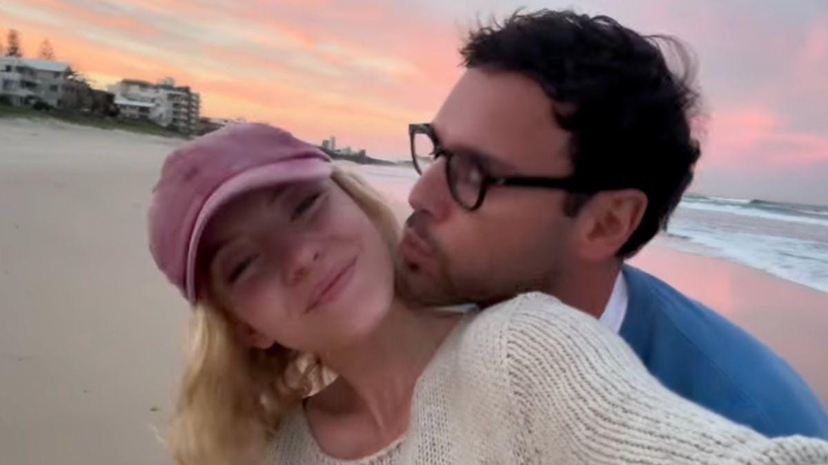 Image of Sydney Sweeney and Scooter Braun enjoyed a romantic stroll on the beach. Image of Sydney Sweeney and Scooter Braun enjoyed a romantic stroll on the beach.