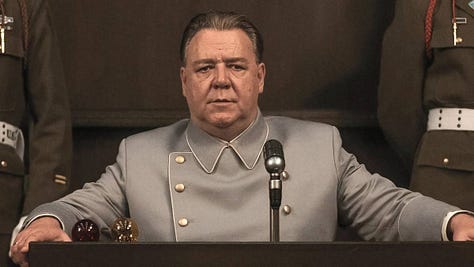 Stills from the new release films Eternity, Five Night at Freddy's 2, Nuremberg, Bolero and Jay Kelly.