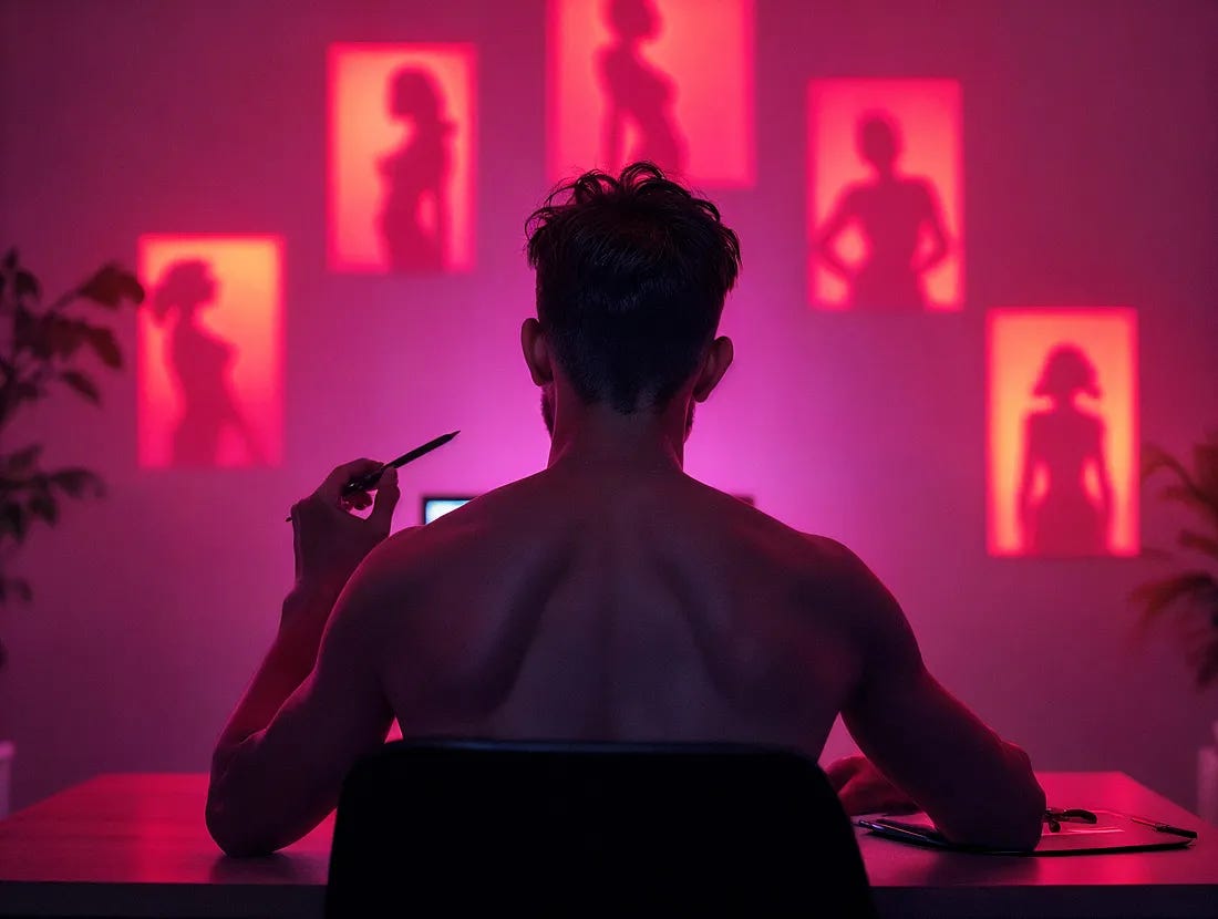 Erotic artist by his computer - samarel eros